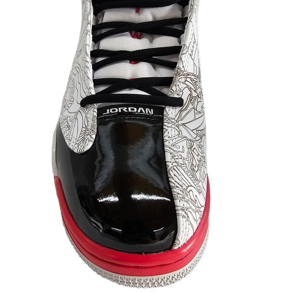 NWT Nike Air Jordan Shoes Men\'s Size 9 Dub Zero Bred White Red Black main image 13